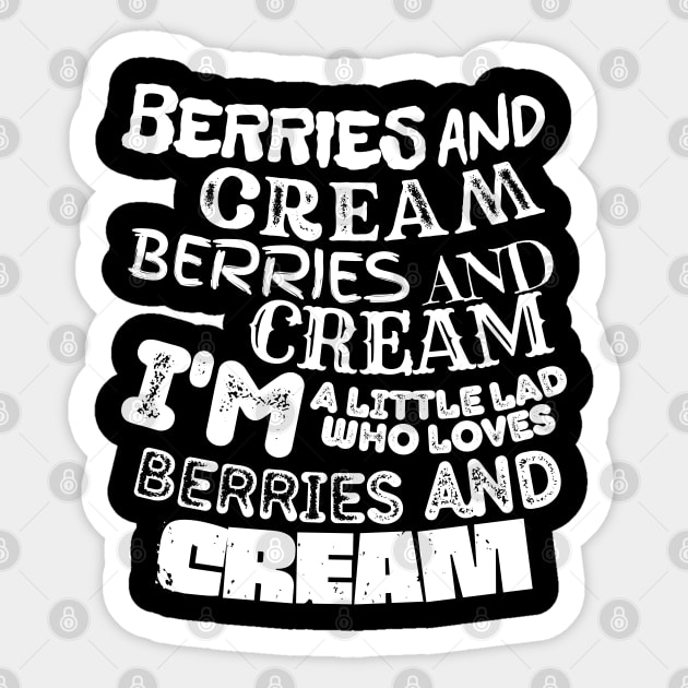 Berries and Cream Meme Sticker by Souls.Print